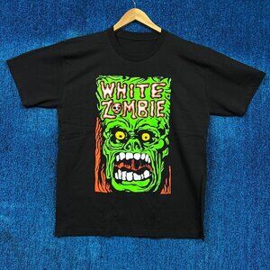 White Zombie Frankenstein Heavy Metal Band T-Shirt Size Large